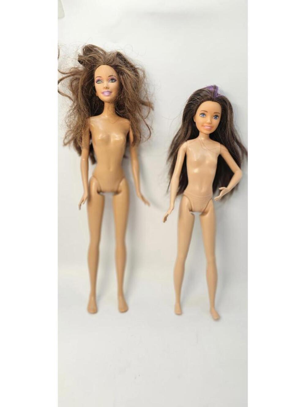 VTG Lot of 2 Barbie Fashion Dolls with Brown Hair
